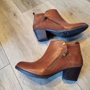 Earth Origin Brown Booties, size 6.5